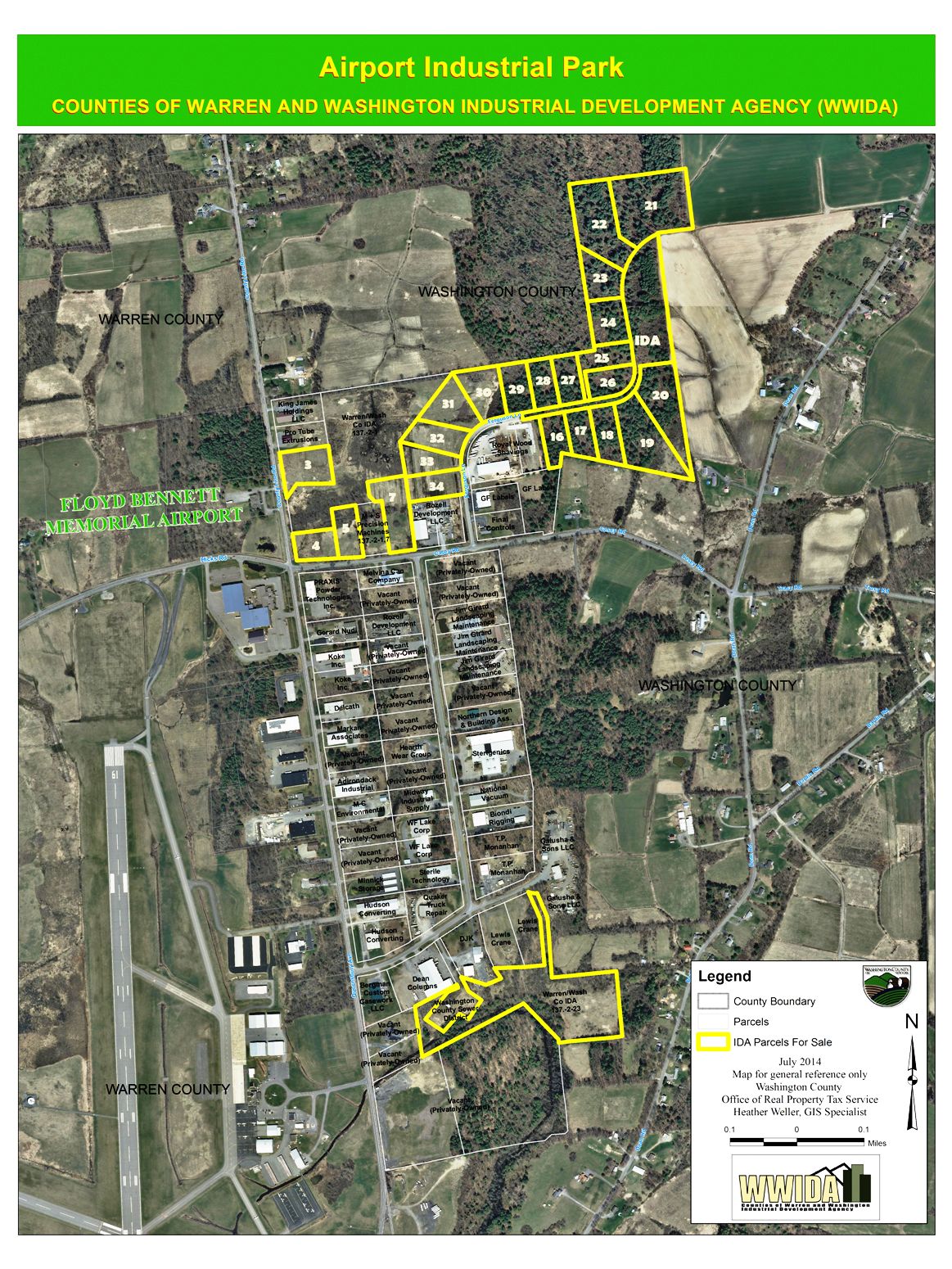 Airport Industrial Park Properties Map